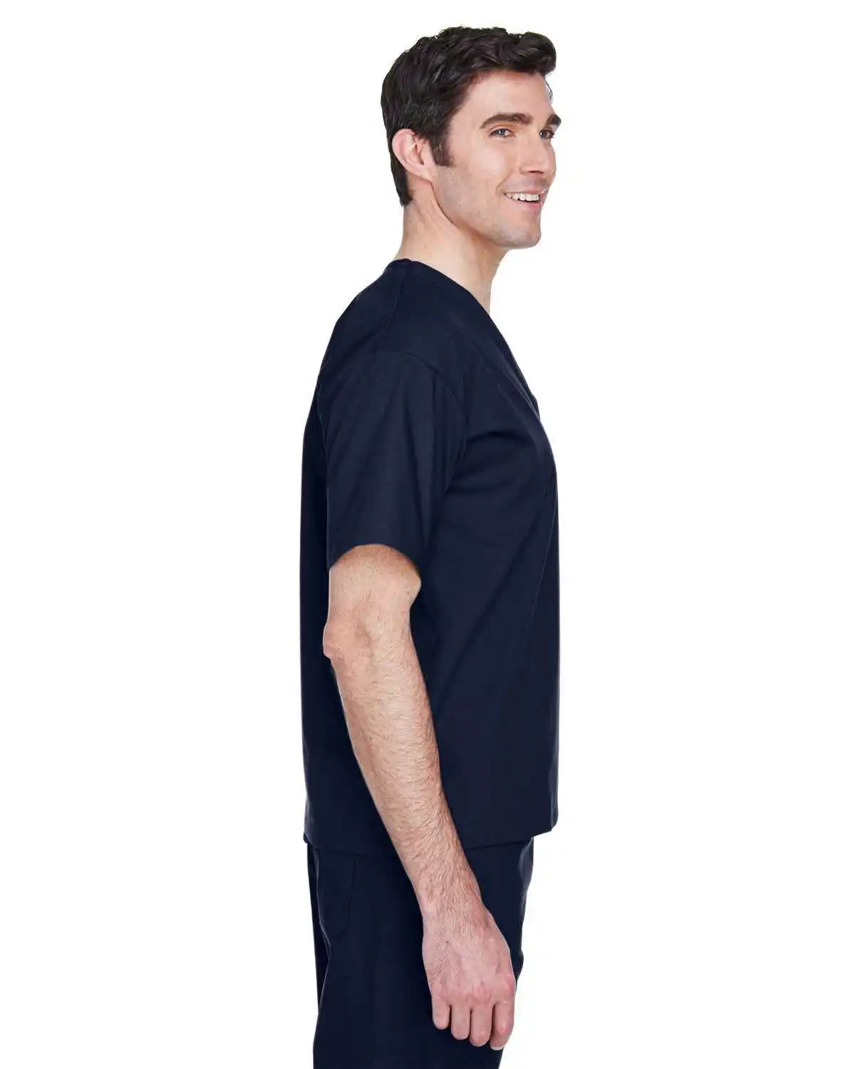 Harriton M897 Adult Restore 49 Oz Scrub Top - Dark Navy