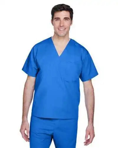 Harriton M897 Adult Restore 49 Oz Scrub Top - True Royal