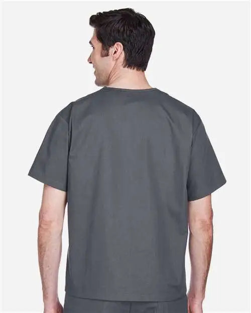 Harriton M897 Unisex Restore Scrub Top - Dark Charcoal
