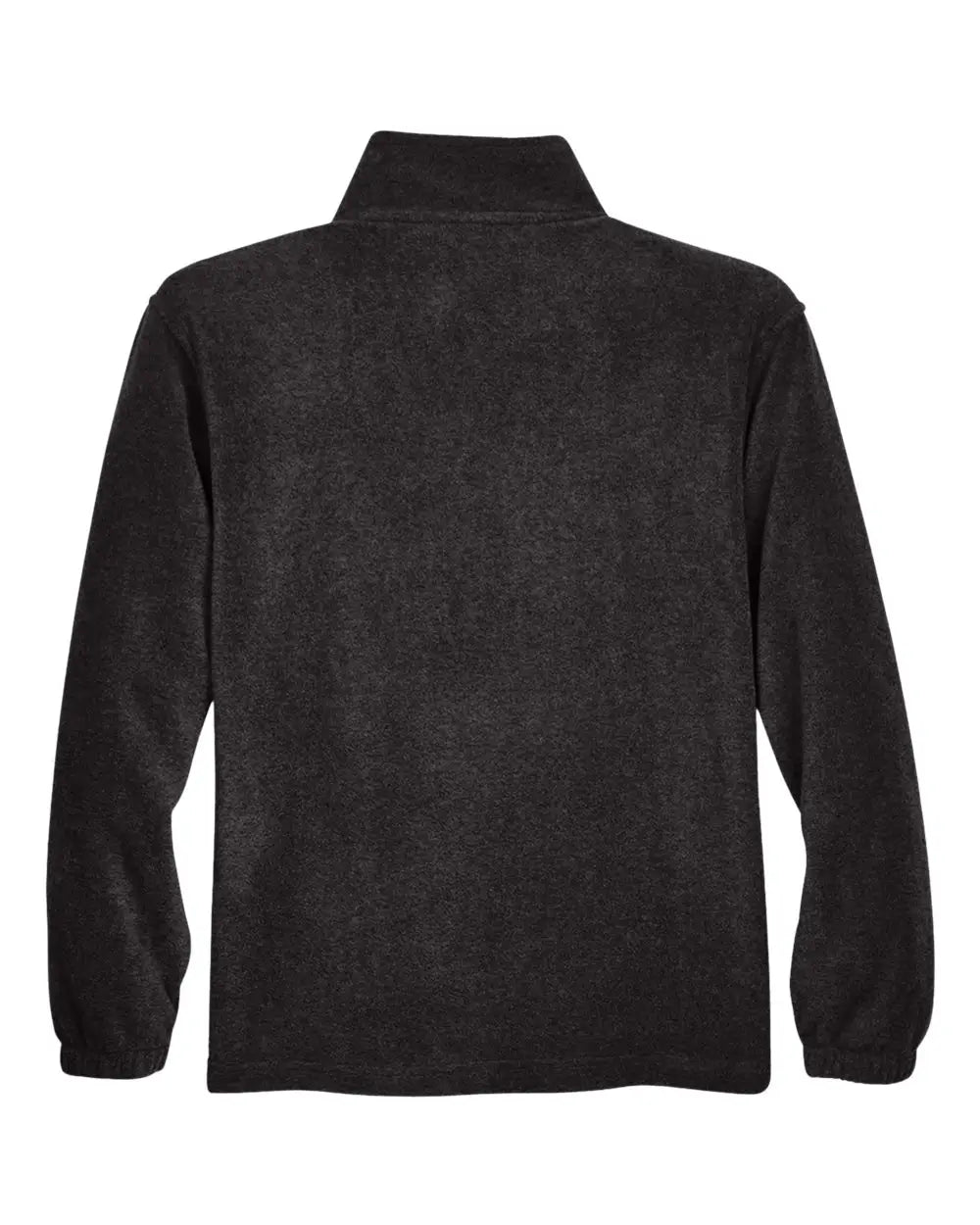 Harriton M980 Men’s Quarter-zip Fleece Pullover - Black