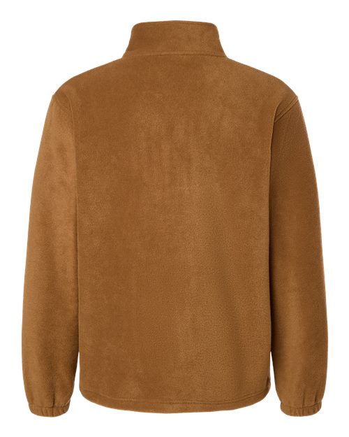 Harriton M980 Men’s Quarter-zip Fleece Pullover - Duck Brown