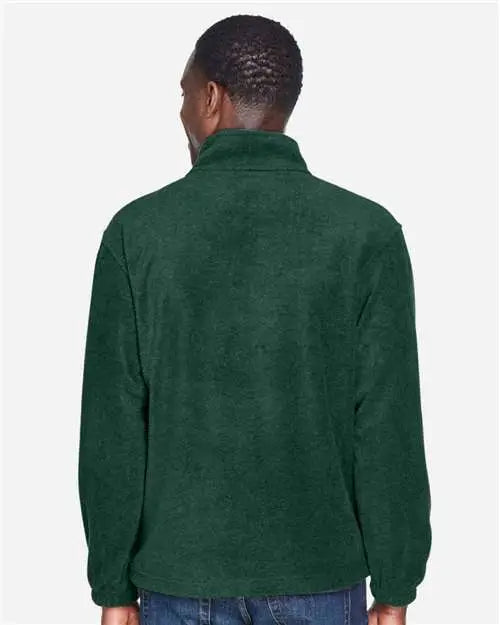 Harriton M980 Men’s Quarter-zip Fleece Pullover - Hunter