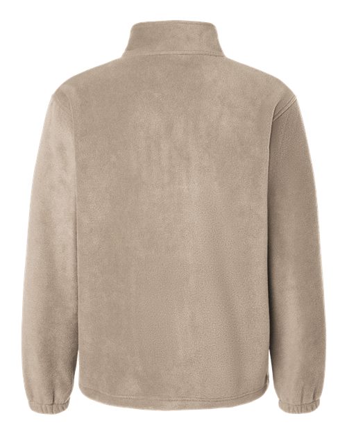 Harriton M980 Men’s Quarter-zip Fleece Pullover - Khaki