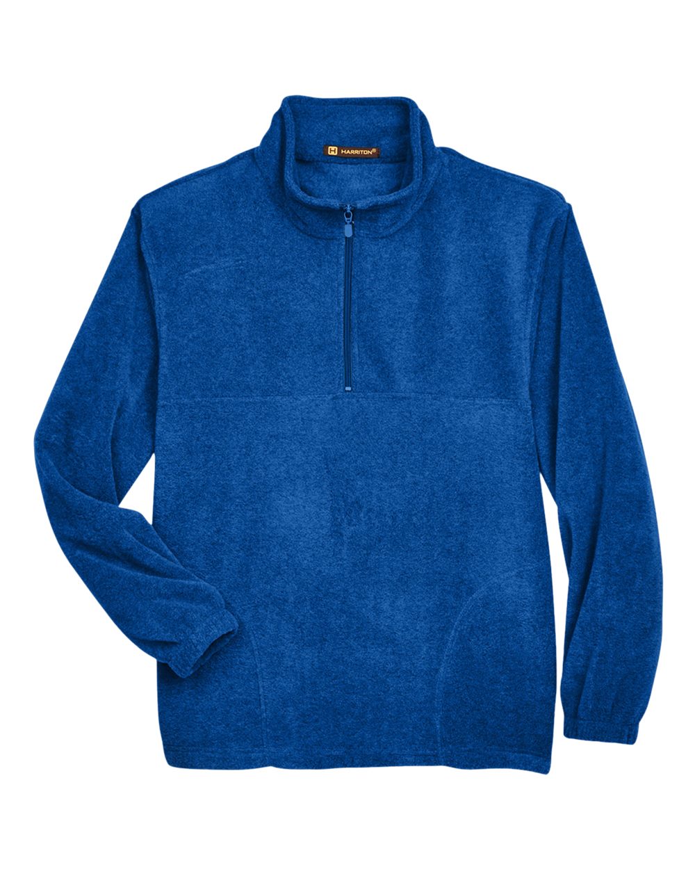 Harriton M980 Men’s Quarter-zip Fleece Pullover - True Royal