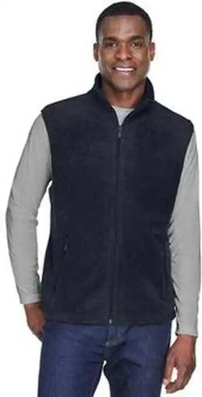 Harriton M985 Adult 8 Oz Fleece Vest Navy