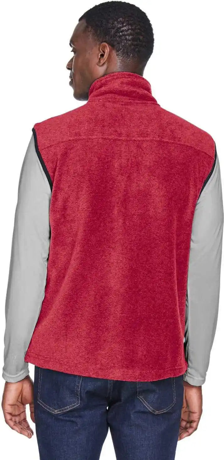 Harriton M985 Adult 8 Oz Fleece Vest - Red - 2xl