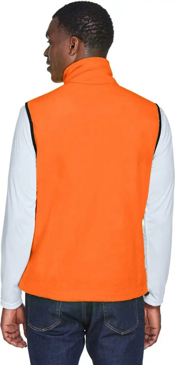 Harriton M985 Adult 8 Oz Fleece Vest - Safety Orange