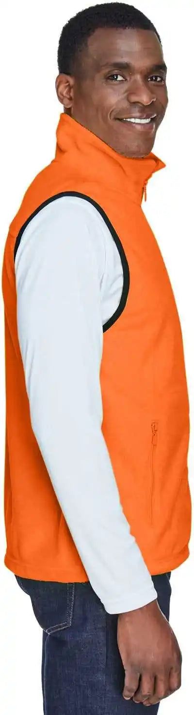 Harriton M985 Adult 8 Oz Fleece Vest - Safety Orange