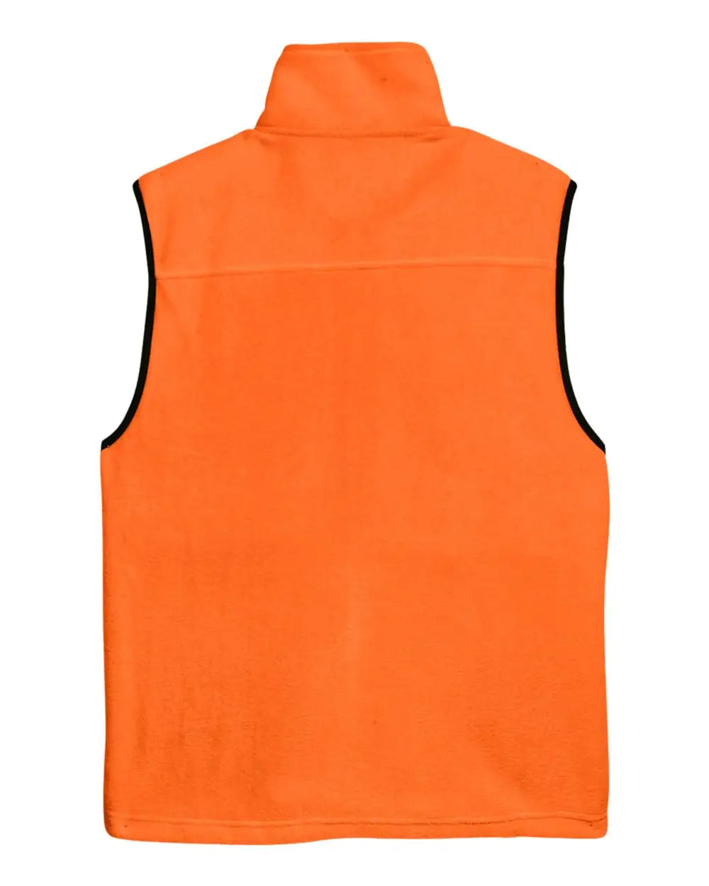 Harriton M985 Unisex Fleece Full-zip Vest - Safety Orange