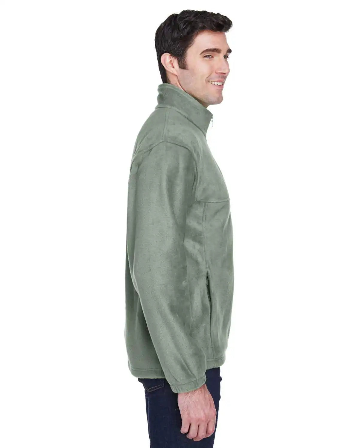 Harriton M990 Men’s 8 Oz Full-zip Fleece - Dill