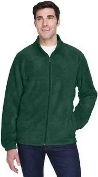 Harriton M990 Men’s 8 Oz Full-zip Fleece - Hunter