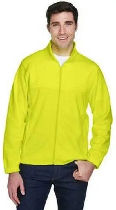 Harriton M990 Men’s 8 Oz Full Zip Fleece Safety Yellow