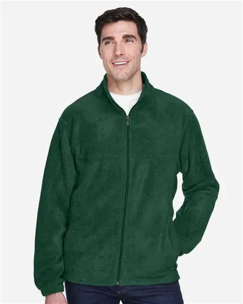 Harriton M990 Men’s Full-zip Fleece - Hunter - Forest / Xs
