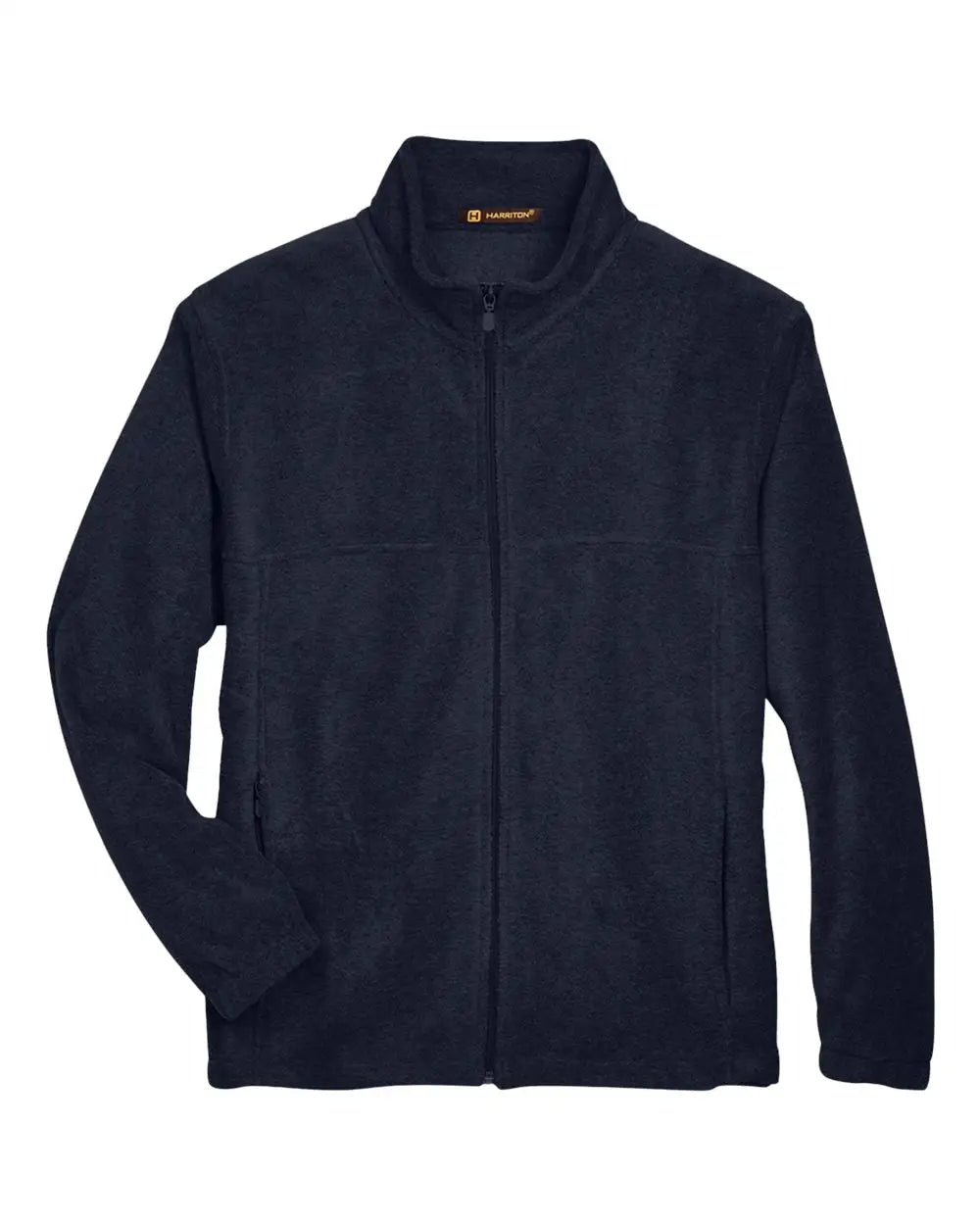 Harriton M990t Men’s Tall Full-zip Fleece Jackets - Navy - Adult Xl