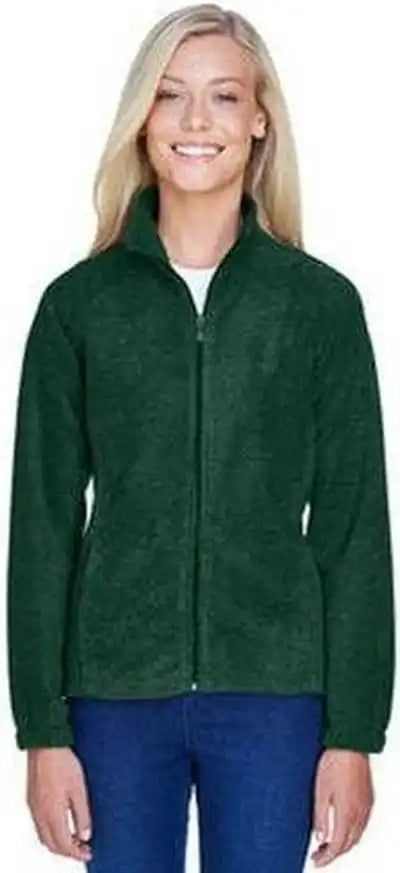 Harriton M990w Ladies’ 8 Oz Full-zip Fleece - Hunter