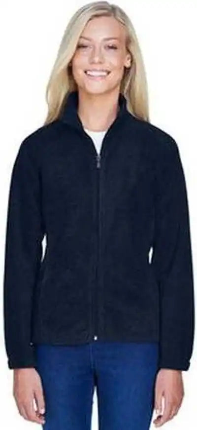 Harriton M990w Ladies’ 8 Oz Full Zip Fleece Navy