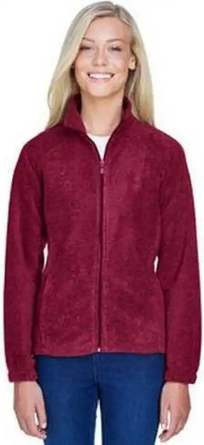 Harriton M990w Ladies’ 8 Oz Full-zip Fleece - Wine