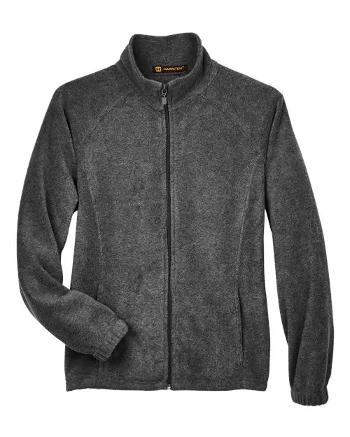 Harriton M990w Women’s Full-zip Fleece - Charcoal