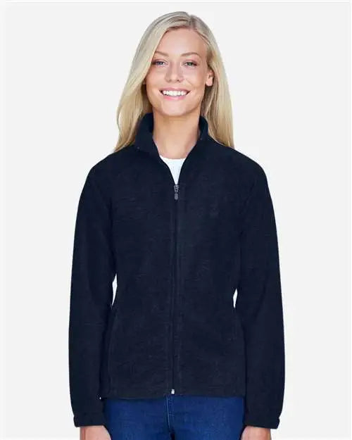 Harriton M990w Women’s Full-zip Fleece - Navy