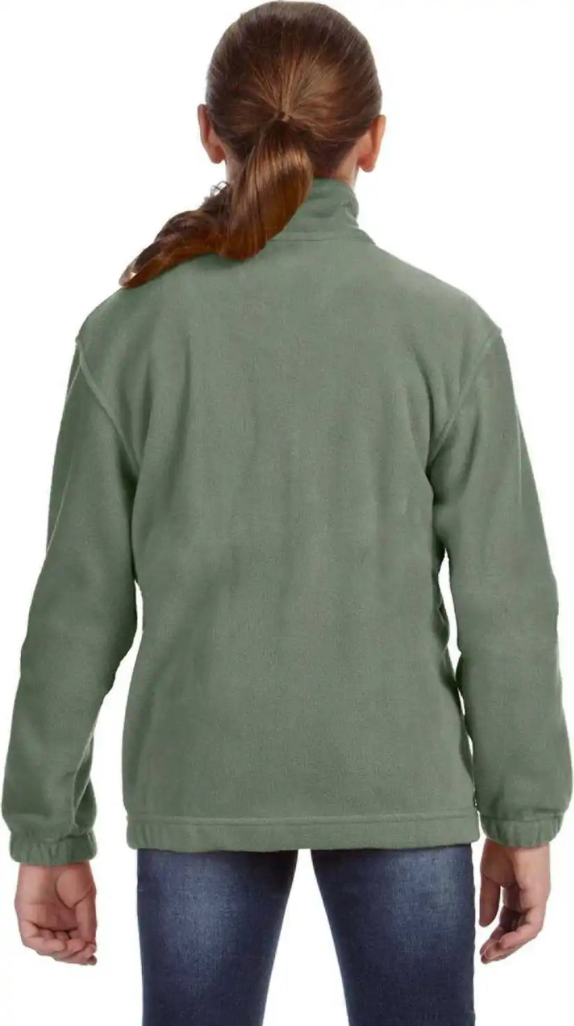 Harriton M990y Youth 8 Oz Full-zip Fleece - Dill - Green / l