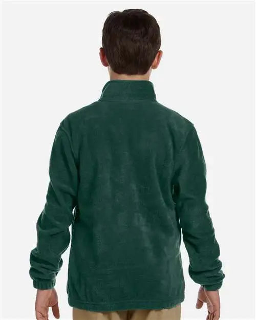 Harriton M990y Youth Full-zip Fleece - Hunter