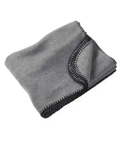 Harriton M999 127 Oz Fleece Blanket - Charcoal - Dark Gray