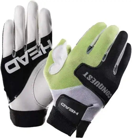 Head Conquest Glove (right) - White Black Lime