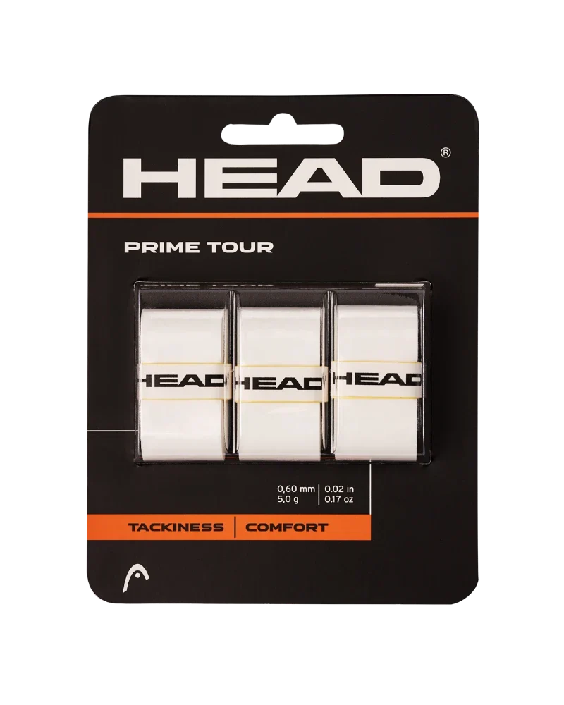 Head Prime Tour 3 Pcs Pack (overgrip) - White