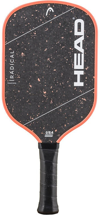 Head Radical Tour Ex 15 2026 Pickleball Paddle - Black Orange