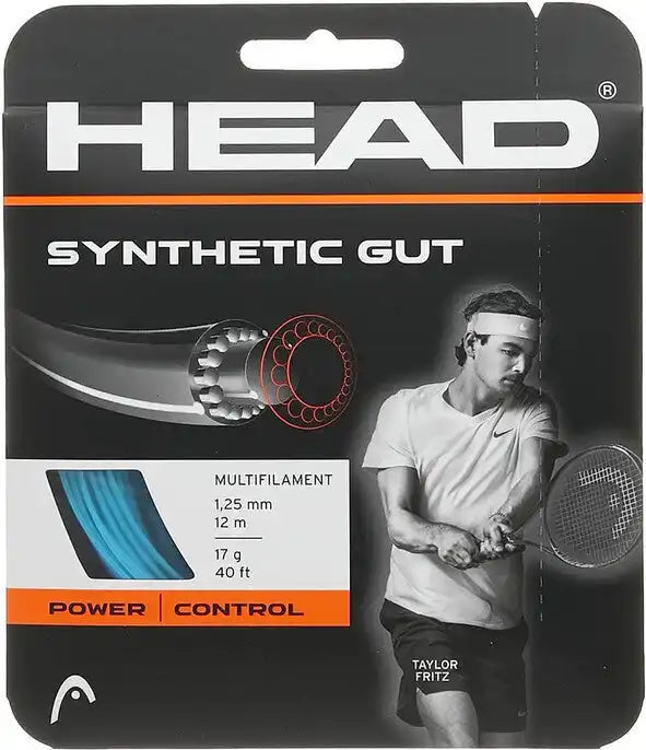 Head Synthetic Gut 17g Tennis String - Black - 17