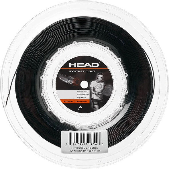 Head Synthetic Gut Reel 660’ - Black