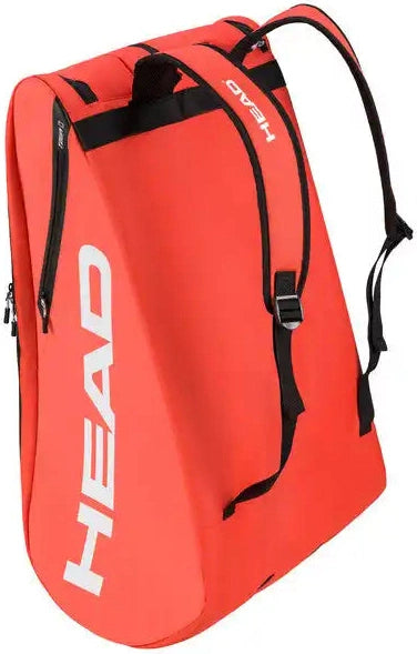 Head Tour 12-racket Bag Xl (2025) (orange) Tennis - Fluorescent Orange White