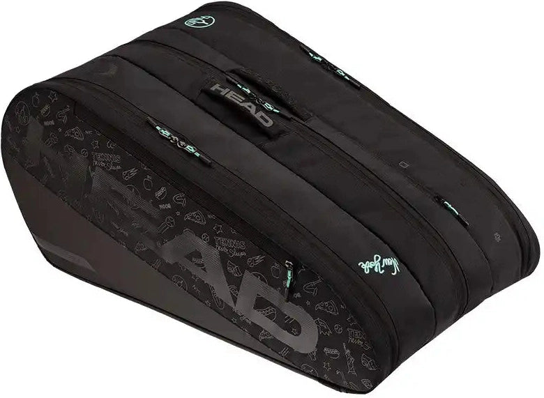 Head Tour 12-racket Bag Xl Neon (2025) Tennis - Black Mint