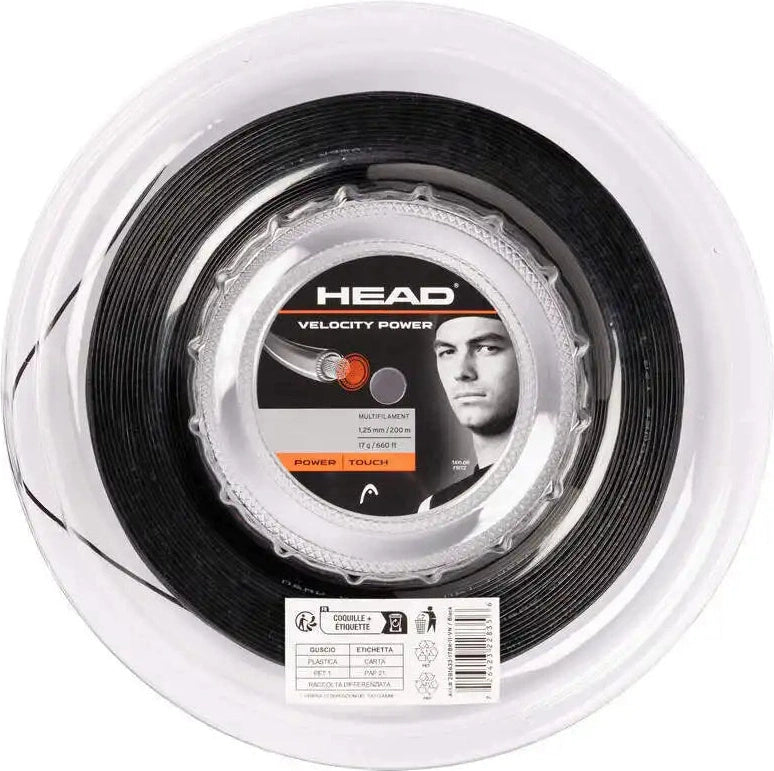Head Velocity Mlt Power Reel 660’ Tennis String - Natural