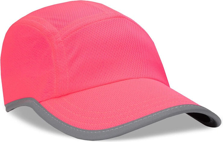 Headsweats Reflective Race Day Cap - Pink - one Size Fits Most