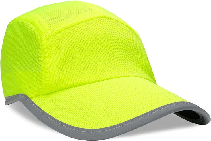 Headsweats Reflective Race Day Cap - Yellow - one Size Fits Most