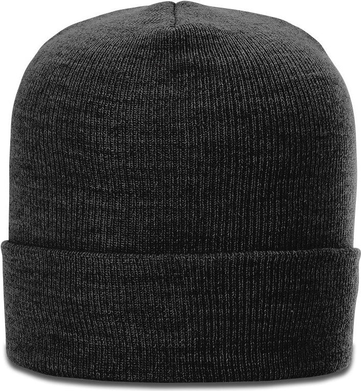 Heather Black Heathered Beanie with Cuff