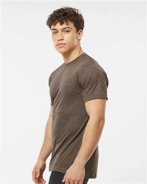 Heather Brown Poly-Rich T-Shirt - 241