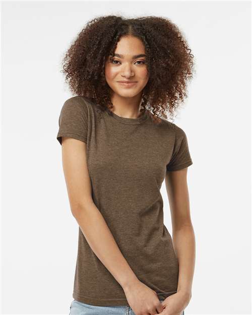 Heather Brown Women&#39;s Poly-Rich T-Shirt - 240