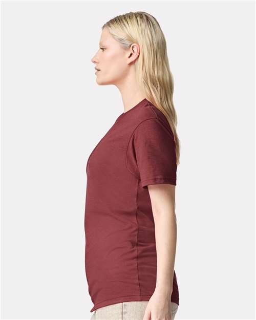 Heather Burgundy CVC Tee - 2001CVC