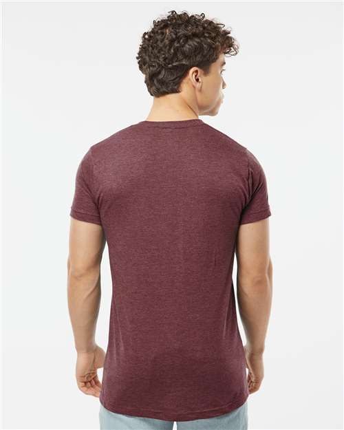 Heather Burgundy Fine Jersey T-Shirt - 202