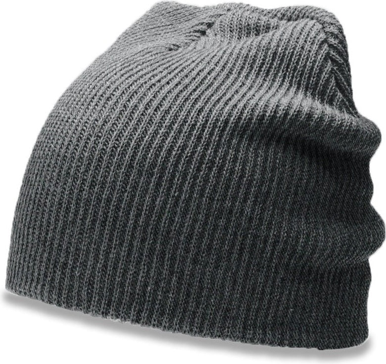 Heather Charcoal Slouch Knit Beanie