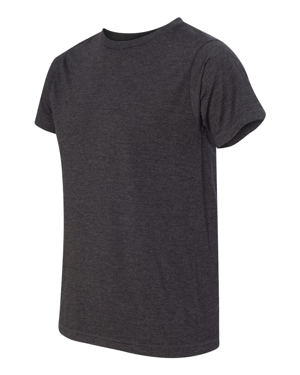 Heather Charcoal USA-Made 50/50 Fine Jersey T-Shirt - 5010