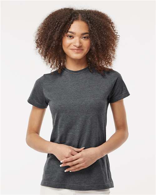 Heather Charcoal Women&#39;s Fine Jersey Classic Fit T-Shirt - 216
