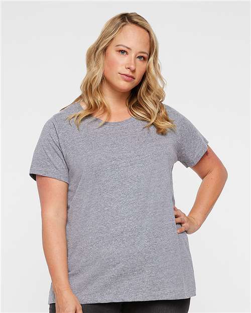 Heather Curvy Collection Women's Fine Jersey Tee - 3816