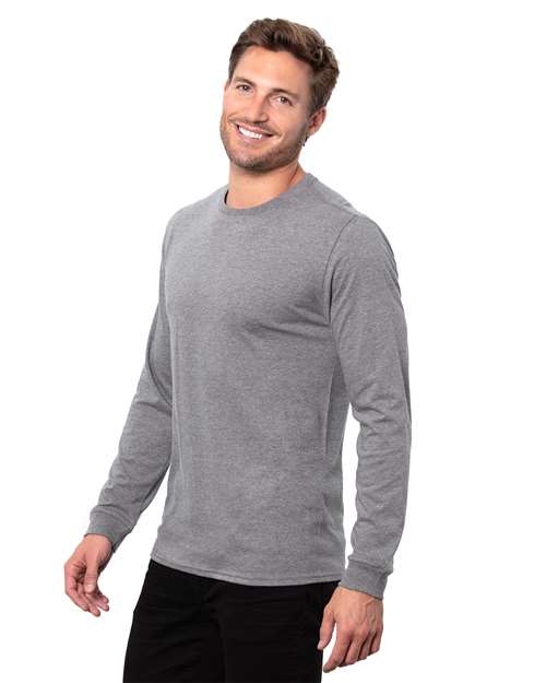 Heather Dark Grey Epic CVC Long Sleeve T-Shirt - T3001