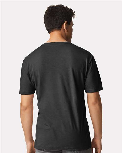 Heather Dark Grey Light Cotton T-Shirt - 3000