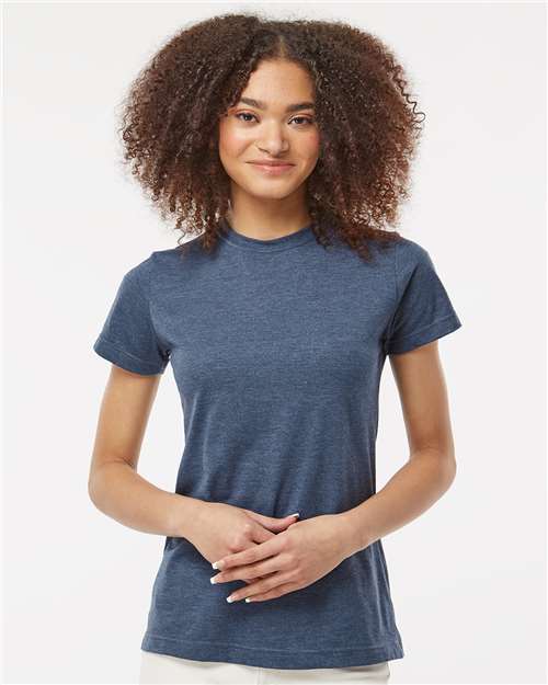 Heather Denim Women&#39;s Fine Jersey Classic Fit T-Shirt - 216