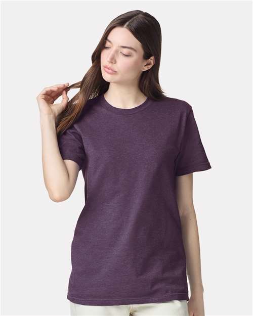 Heather Eggplant CVC Tee - 2001CVC