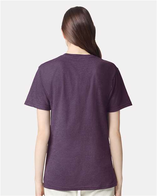 Heather Eggplant CVC Tee - 2001CVC